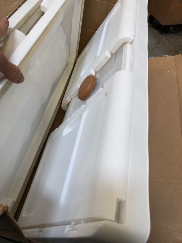 Photo 1 of 4 PACK FOLDING WHITE ORGINIZINGF BINS PLASTIC