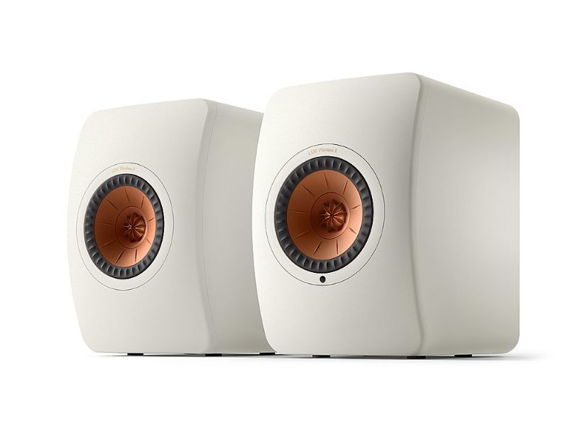 Photo 1 of KEF - LS50 WIRELESS II Bookshelf Speakers Pair - White
