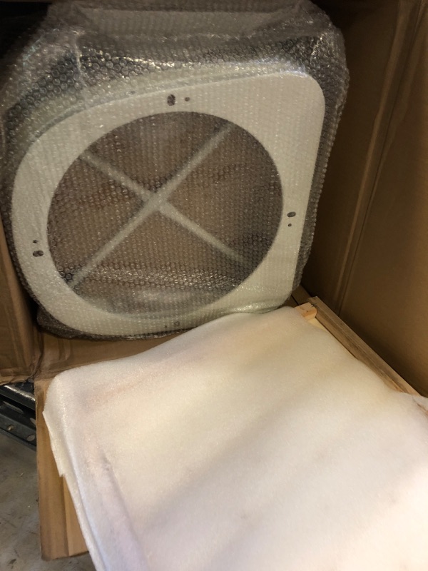 Photo 1 of Andeworld Metal Bar Stools Counter Height Stools Dining Chairs High Back Industrial Barstools Set of 4 (24inch, Cream White) 24 Inch White