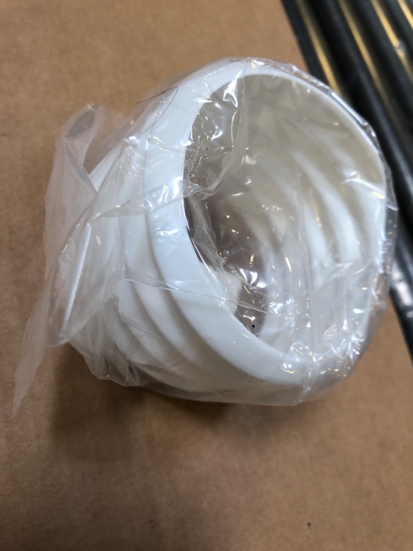 Photo 1 of Gutter downspout Extensions to Splice Flexible Pipes into More Lengths for 4-inch Hard connectors Gutter connectors for Storm Water Drainage(White)