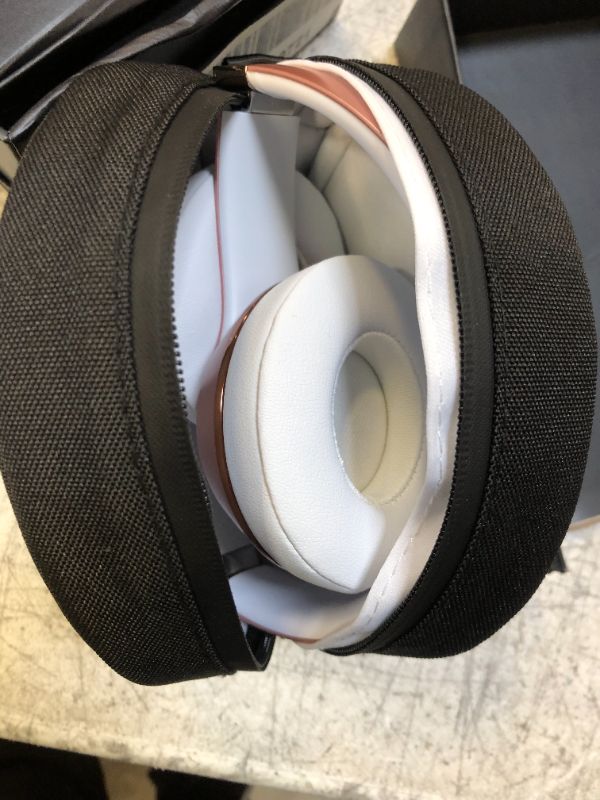 Photo 3 of **DAMAGED BOX** Beats Solo3 Wireless On-Ear Headphones - Apple W1 Headphone Chip, Class 1 Bluetooth, 40 Hours of Listening Time, Built-in Microphone - Rose Gold (Latest Model)