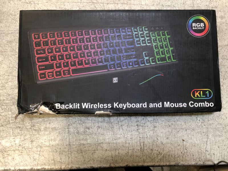 Photo 1 of Backlight Wireless Keyboard and Mouse Combo