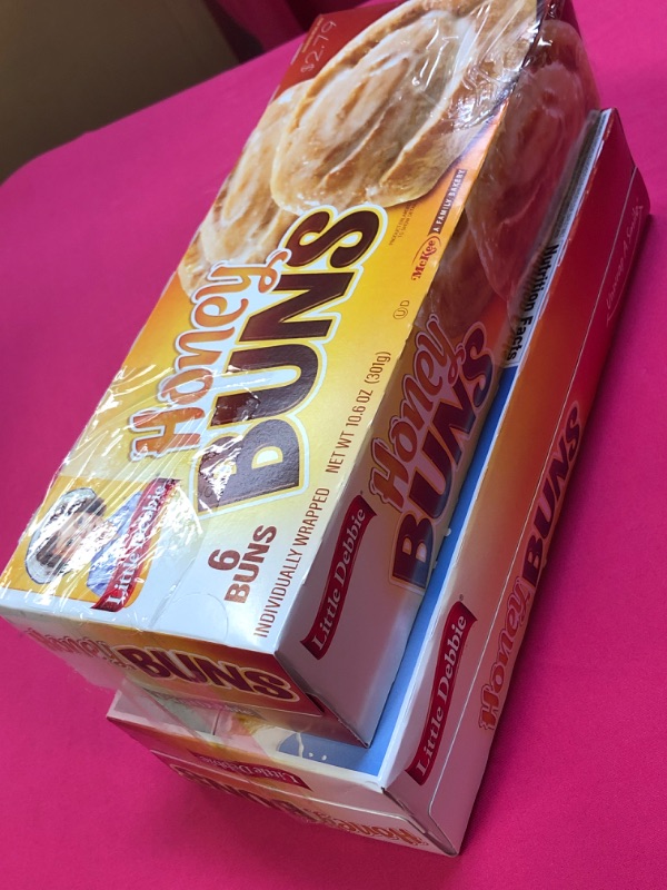 Photo 2 of 2 PACK Little Debbie Honey Buns,  Individually Wrapped Breakfast Pastries exp feb 14 2024