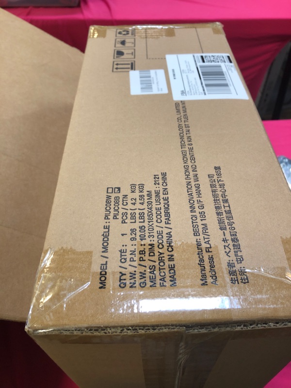 Photo 1 of Pipishell 4-Tier Rolling Cart, Utility Cart with Lockable Casters, PP Plastic Storage Baskets, Hanging Cups & Hooks, Rolling Cart for Living Room, Bedroom, Kitchen, Bathroom, Art Studio(Black)