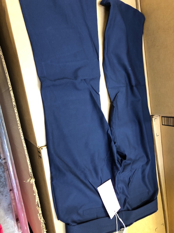 Photo 2 of blue M women comfy stretch flared pants 