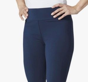 Photo 1 of blue M women comfy stretch flared pants 