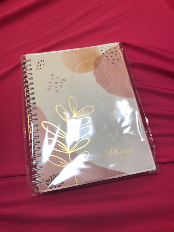 Photo 2 of SUNEE 2024 Appointment Book, Quarter-Hourly, Weekly & Monthly - from January 2024 - December 2024, 6.4"x8.3" Weekly Planner, Flexible Cover, Note Page, Pocket, Spiral Binding, Pink Breeze 6.4"x8.3" Pink Breeze