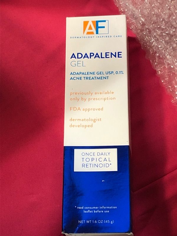Photo 1 of AcneFree Adapalene Gel 0.1%, Once-Daily Topical Retinoid Acne Treatment, Dermatologist Developed, Unclogs Pores and Clears Acne, Prevents and Improve Whiteheads and Blackheads, 1.6 Ounces 1.6 Ounce (Pack of 1)
