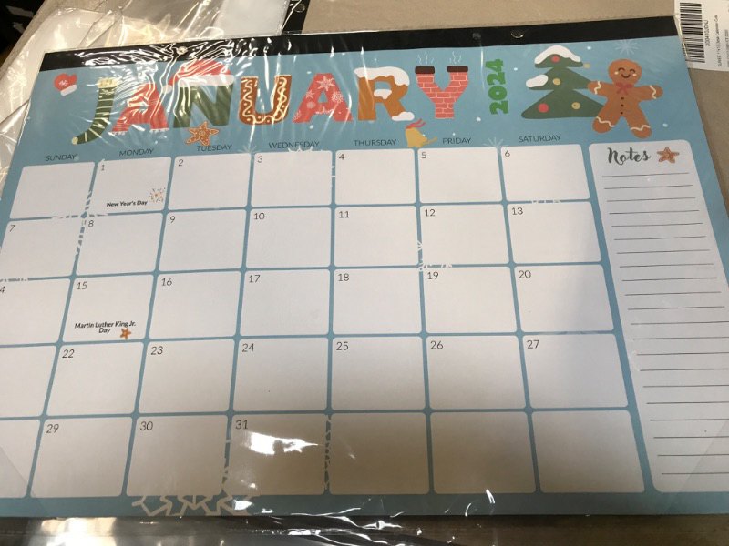 Photo 1 of 17" X 12" 2024 DESK CALENDAR