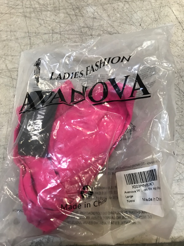 Photo 2 of Avanova Women's Square Neck Short Sleeve Sexy Summer Basic Bodycon Crop Top Large A Pink