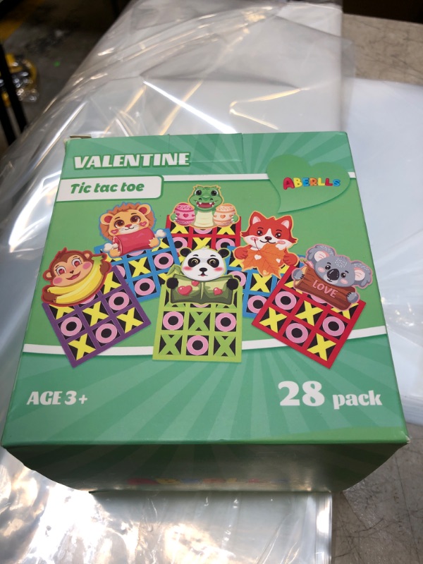 Photo 2 of ABERLLS 28 Pack Tic-Tac-Toe with Valentines Day Cards for Kids School, Valentines Day Gifts for Kids, Valentines Mini Board Game Toys for Kids Classroom, Valentines Day Exchange Gifts, Party Favors
