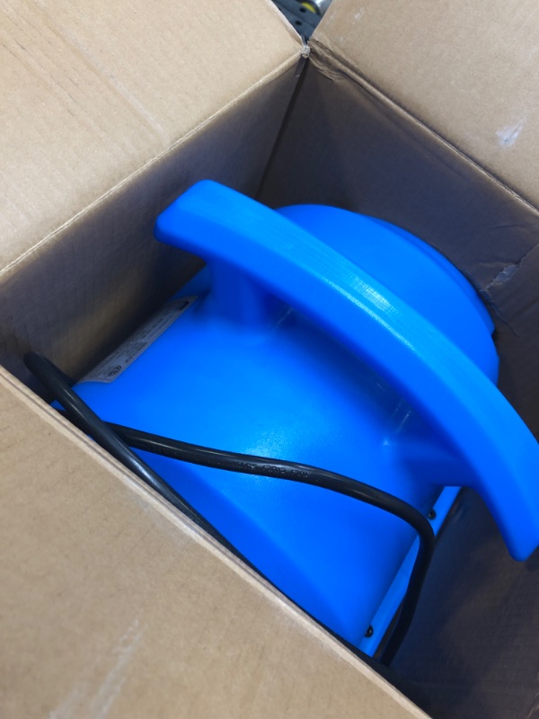 Photo 2 of 1/8 HP Air Mover Carpet Dryer Floor Blower Fan for Home Use in Blue