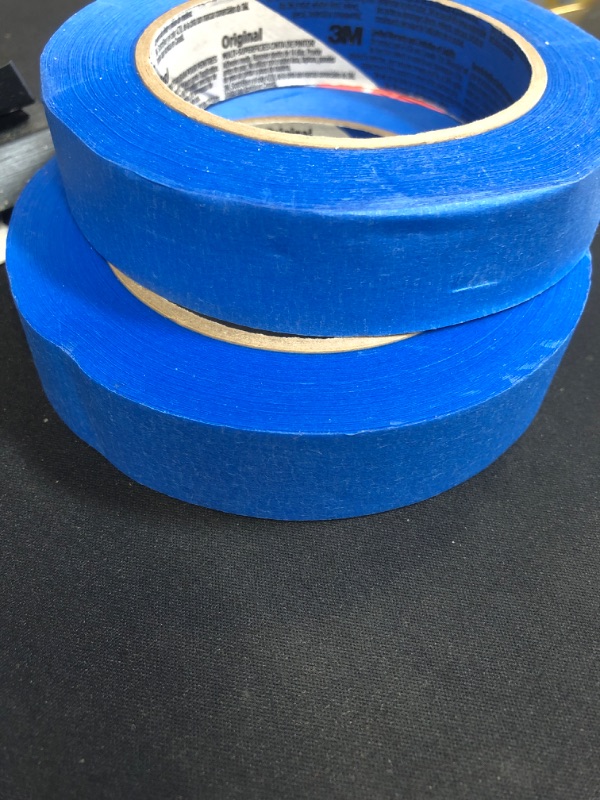 Photo 1 of 2 rolls blue masking tape 1 inch