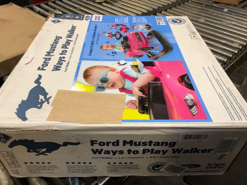 Photo 3 of Bright Starts Ford Mustang Ways to Play 4-in-1 Baby Activity Push Walker, Pink, Age 6 months+ Ford Mustang Pink