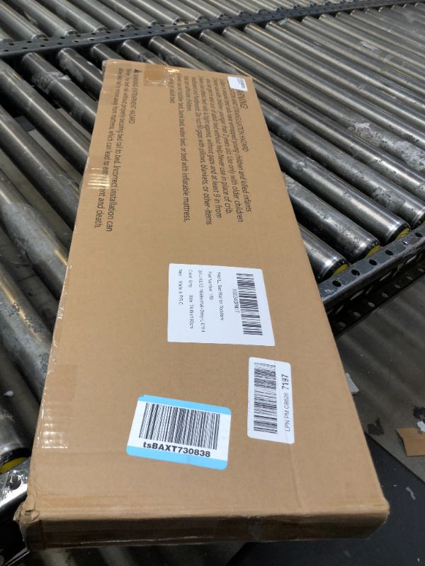 Photo 1 of Bed Rails for Toddlers,Toddler Bed Rail?Baby Bed Rail Guard?Kids' Bed Rails & Rail Guards,Bed Guard Rail for Queen King Twin Bed Kid , Full Size Bed Extra Length 54"-78.7" ,(Grey,1 Piece, 74.8") Grey 74.8inch (1 side)