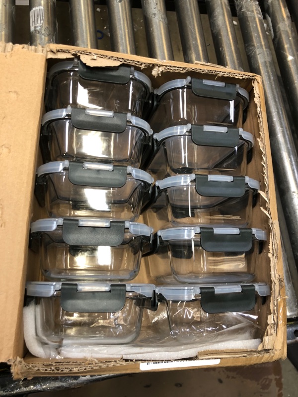 Photo 2 of 10 pcs glass containers  