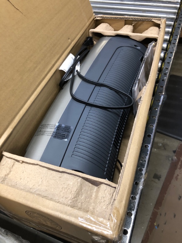 Photo 1 of Lasko 1500W Digital Ceramic Space Heater with Remote, 755320, Silver