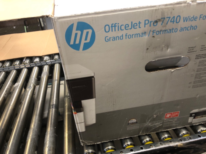 Photo 3 of HP OfficeJet Pro 7740 Wide Format All-in-One Color Printer with Wireless Printing, Works with Alexa (G5J38A), White/Black
