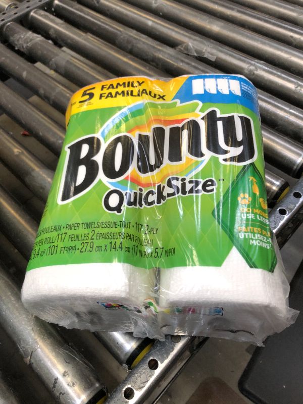Photo 1 of Bounty Select-A-Size Paper Towels, White, 2 Double Plus Rolls = 5 Regular Rolls