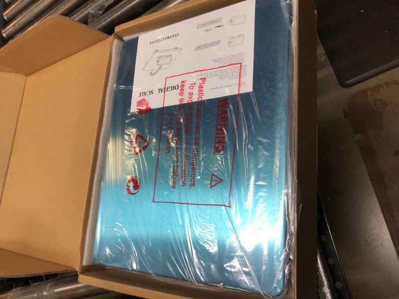 Photo 2 of Large 440lbs Heavy Duty Shipping Scale,??.?"*??.?" Platform Digital Metal Industry Shipping Postal Scale for Weighing Luggage Floor Package Shipping Mailing