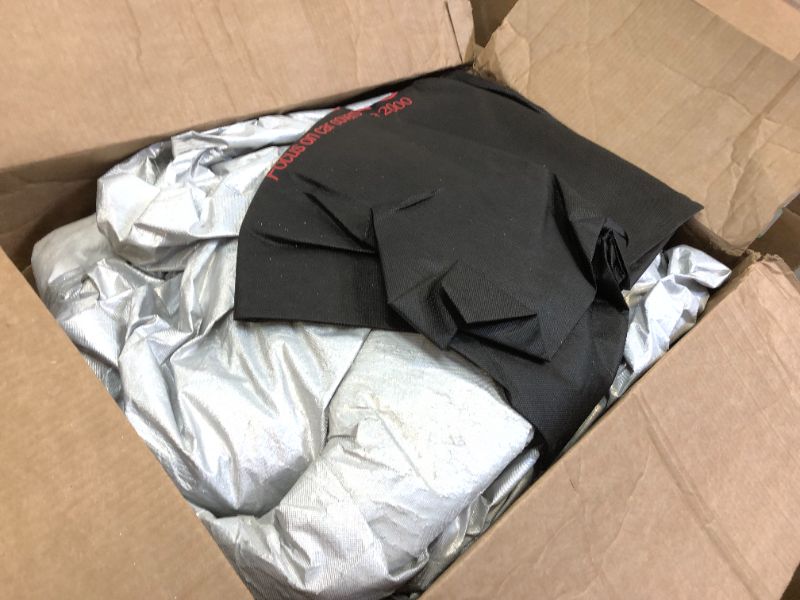 Photo 1 of Kayme 6 Layers Car Cover Waterproof All Weather for Automobiles, Outdoor Full Cover Rain Sun UV Protection with Cotton, Universal Fit for Large Sedan (209 to 218 inch) A11 Fit Large Sedan-Length (209" To 218") Aluminum-Silver