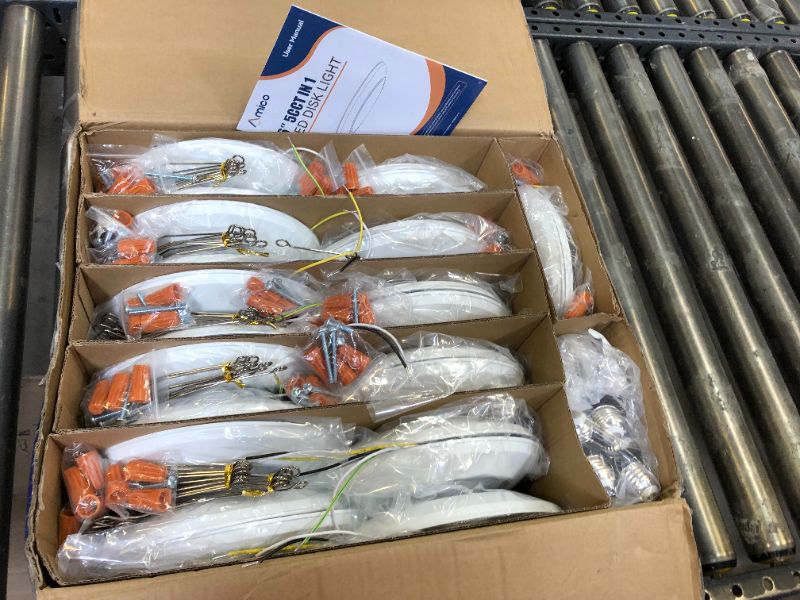 Photo 1 of Amico 24 Pack 5/6 Inch LED Disk Lights, Dimmable Flush Mount Ceiling Disc Lights, 2700K/3000K/4000K/5000K/6000K Selectable, 12W Eqv 110W, 1050LM, Low Profile Surface Mount Ceiling Lights, ETL&FCC