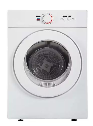 Photo 1 of -FACTORY SEALED- 1.8 cu. ft. vented Front Load Stackable Electric Compact Dryer in White
