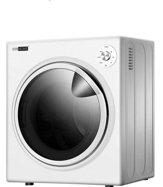 Photo 1 of VIVOHOME
-FACTORY SEALED- 3.5 cu.ft 110V 1500W White Electric Compact Portable Laundry Dryer