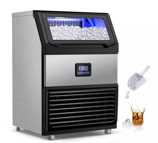 Photo 1 of Velivi
Commercial Ice Maker 450 lb./24 H Freestanding Ice Maker Machine with 77 lb. Storage, Stainless Steel