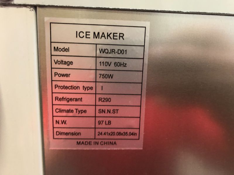 Photo 4 of Velivi
Commercial Ice Maker 450 lb./24 H Freestanding Ice Maker Machine with 77 lb. Storage, Stainless Steel