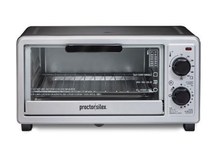 Photo 1 of Proctor Silex
1100-Watt 4-Slice Black Toaster Oven Broiler