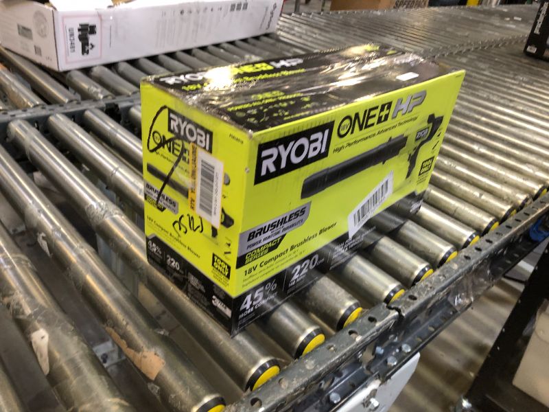 Photo 3 of RYOBI
ONE+ HP 18V Brushless Cordless 220 CFM 140 MPH Compact Blower (Tool-Only)