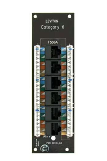 Photo 1 of Leviton Structured Media 1x6 Cat6 Board
