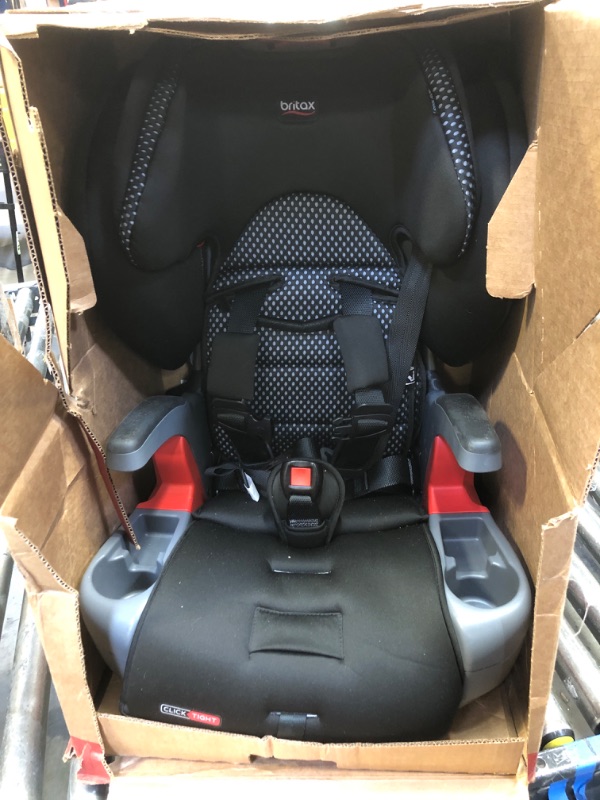 Photo 2 of Britax Grow with You ClickTight Harness-2-Booster Car Seat, Cool Flow Gray ClickTight Cool Flow Gray