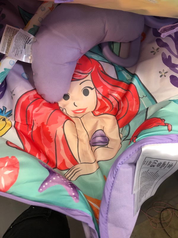 Photo 2 of Bright Starts Disney Baby The Little Mermaid Twinkle Trove Light-Up Musical Baby Activity Gym with Tummy Time Pillow, Newborn+
