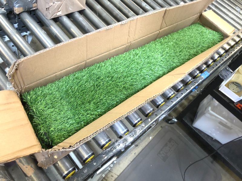 Photo 2 of Hebe Fake  Turf Grass Pad for Dogs 3x5 Ft Artificial Grass Rug Artificial Turf Area Rug Grass Mat Synthetic Grass Carpet for Dog Pets Patio Garden Lawn Landscape Balcony