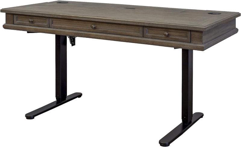 Photo 1 of Martin Furniture Complete Sit/Stand Desk, Weathered Dove
