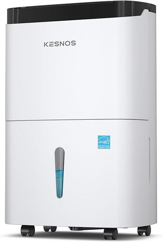 Photo 1 of Kesnos 120 Pints Energy Star Home Dehumidifier for Space Up to 6,000 Sq. Ft. - Dehumidifier with Drain Hose, Self-Drying, Handles, Timer and Auto Defrost, for Home, Bathroom, Basement, Large Room
