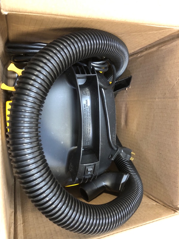 Photo 3 of WORKSHOP Wet/Dry Vacs Vacuum WS0255VA Compact, Portable Wet/Dry Vacuum Cleaner, 2.5-Gallon Small Shop Vacuum Cleaner, 1.75 Peak HP Portable Vacuum,Grey/ Black/ Yellow
