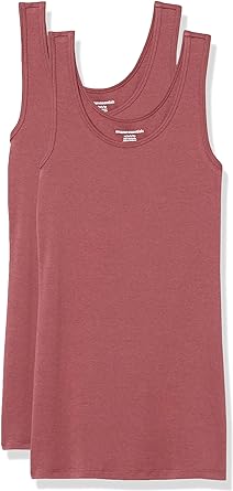 Photo 1 of Amazon Essentials Women's Slim-Fit Tank, Pack of 2 Medium