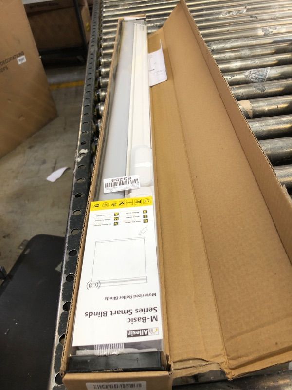 Photo 1 of Allesin Motorized Roller Blinds with Remote Control for Windows, Blackout Smart Roller Shade, Battery Powered Electric Smart Blind (Grey,35" Wx72 H) B-gray W35" X H72"