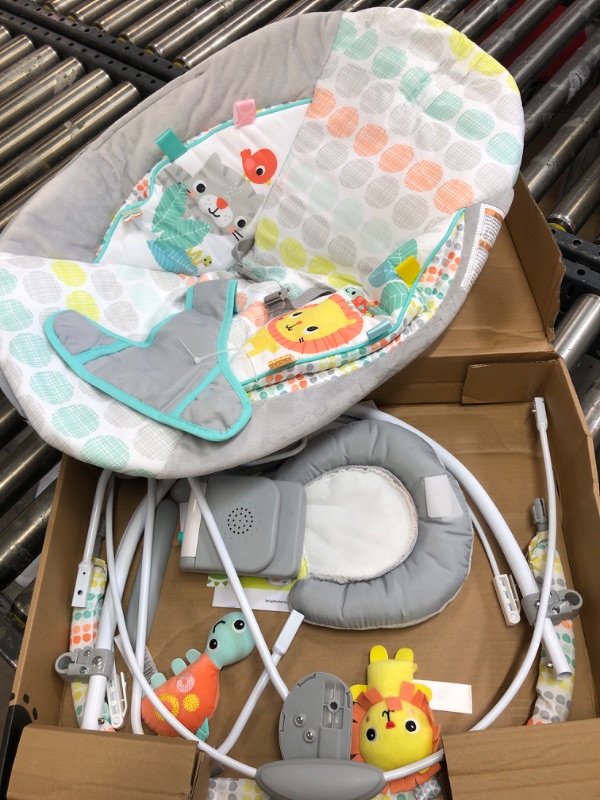 Photo 2 of Bright Starts Whimsical Wild Comfy Baby Bouncer Seat with Soothing Vibration and Music