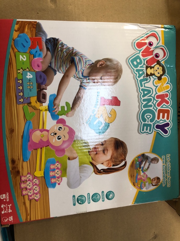 Photo 1 of BUDINOQUE Monkey Balance Counting Toy, Math Game for Boys and Girls, Educational Number Learning Kit, Fun Gift & Toy STEM Learning Ages 5+