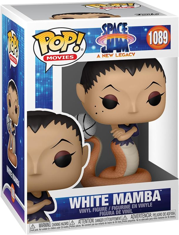 Photo 1 of 
Roll over image to zoom in
Funko POP Pop! Movies: Space Jam, A New Legacy - White Mamba, Multicolor, 3.75 inches, 56230 