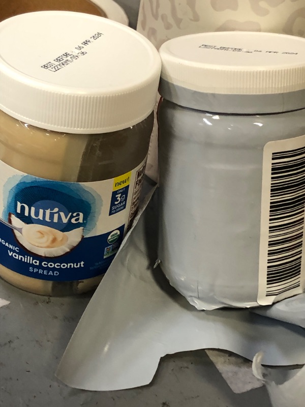 Photo 3 of 04/2024 Nutiva Organic Vanilla Coconut Spread, 11.5 oz (Pack of 2) - 3g Sugar Per Serving, Low Carb, Non-GMO, Gluten Free,Paleo, Vegan, Smooth, No Stir
 