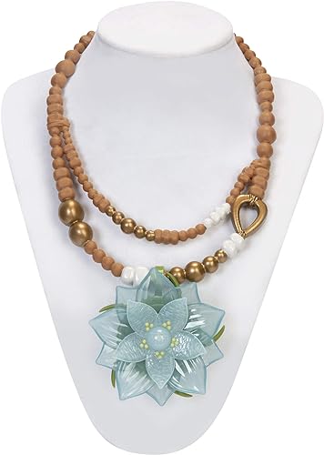 Photo 1 of Disney Raya Dragon Flower Light Up Necklace- Brown, White, Blue
 