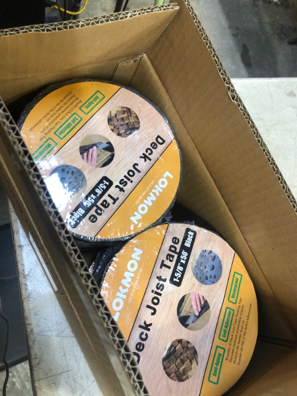 Photo 2 of 6 Pack Joist Tape 2" x 50' Weather-Resistant Butyl Joist Tape for Decking, Self Adhesive Deck Flashing Tape for Wood Decks Beams Roof and More
