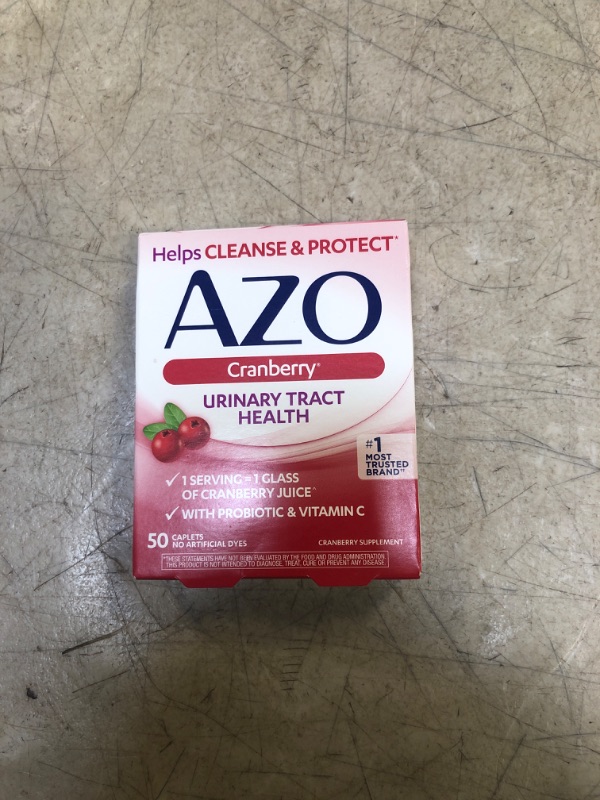 Photo 2 of AZO Cranberry Urinary Tract Health Supplement, 1 Serving = 1 Glass of Cranberry Juice, Sugar Free Cranberry Pills, 50 Count
EXP-05/2025 