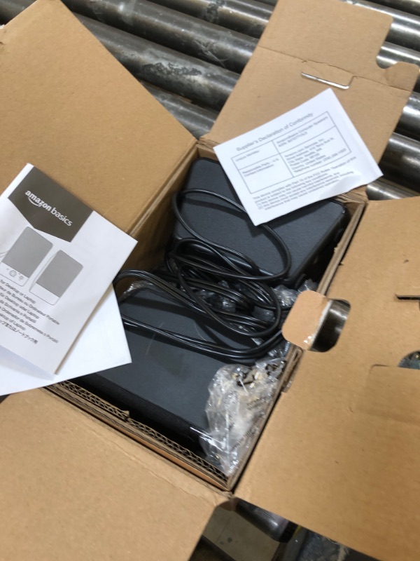 Photo 2 of Amazon Basics Computer Speakers for Desktop or Laptop PC | USB-Powered, Black USB Speakers