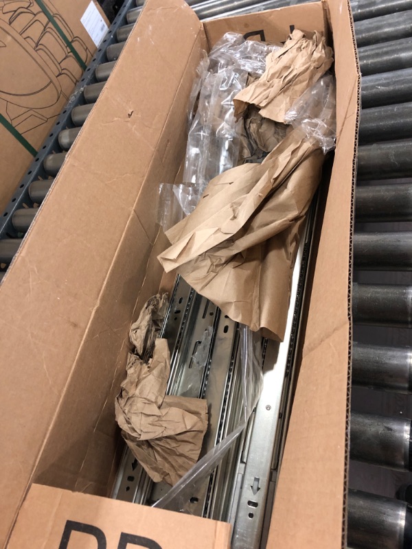 Photo 1 of 10 Pairs Soft Close Drawer Slides 20 Inches Heavy Duty Drawer Slides Side Mount Metal Ball Bearing Full Extension Dresser Drawer Slides 500 lbs Silver
